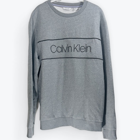 Calvin Klein Gray Crewneck Sweater men’s XL - Picture 1 of 5